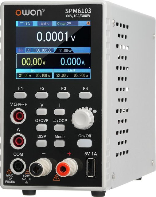 OWON SPM3051 Programmierbares Labornetzteil mit Multimeter, 150W Gleichstromnetzteil, Weiß - Bild 1