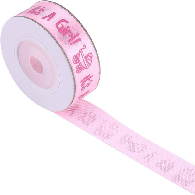 TOMTOP JMS Fleckenband in Rosa für Babyparty und Taufe, 10 Yards pro Rolle - Bild 1