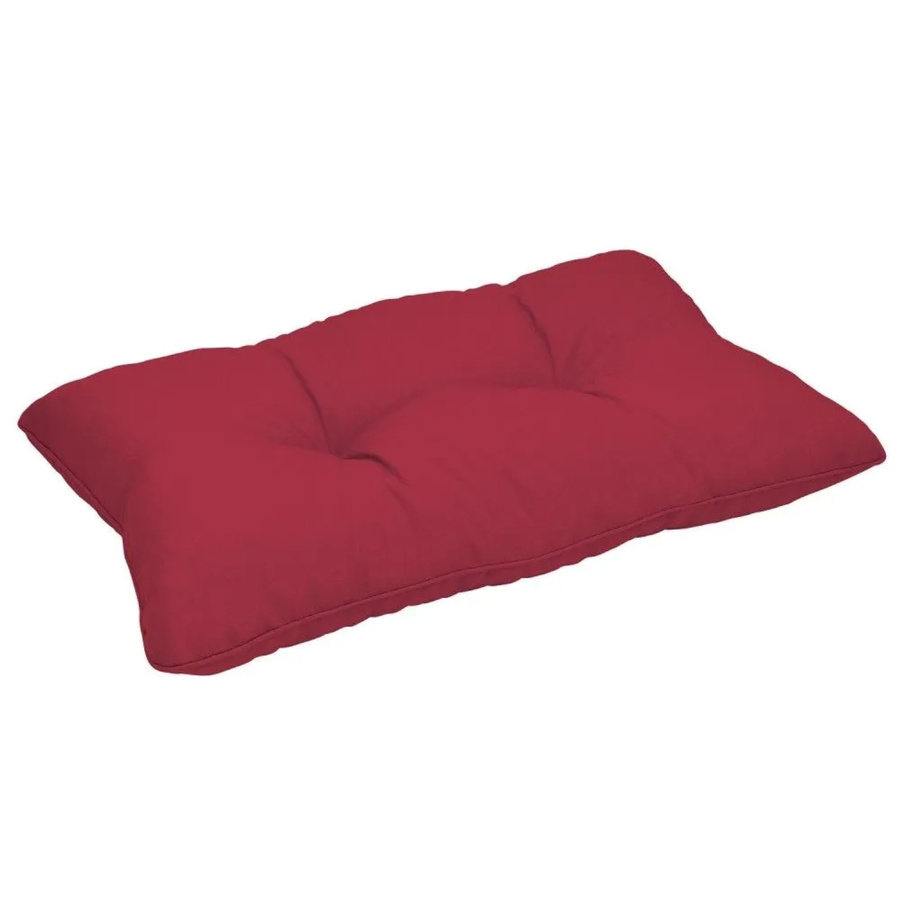 Beautissu Xluna Loungekissen Rücken Rot B: 60 cm, T: 40 cm, H: 12 cm - Bild 2