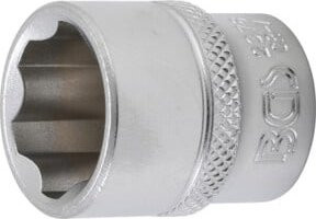 BGS Super Lock Steckschlüssel-Einsatz mit 10 mm (3/8 Zoll) Innenvierkant und 18 mm Schlüsselweite in Silber - Bild 1