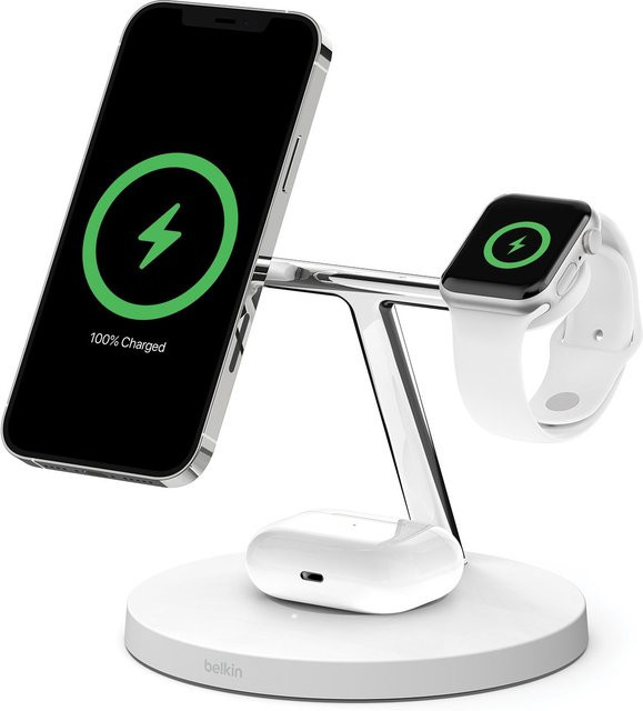Belkin BoostCharge Pro 3in1 Wireless Ladestation 15W weiß - Bild 1