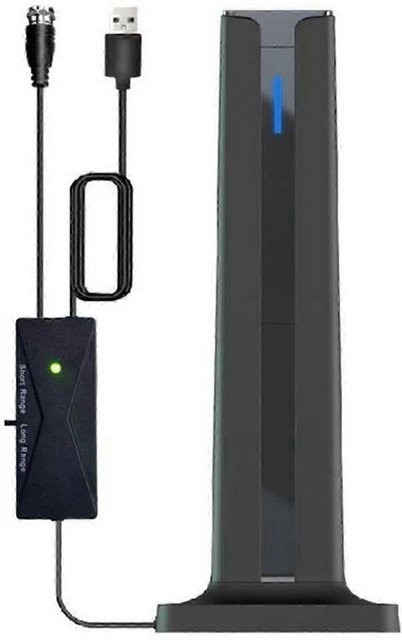 Needme Digitale HD TV Antenne für Innen in Schwarz, HDTV 1080P 4K Langstrecken-Antenne mit hohem Gewinn für Smart TVs - Bild 1