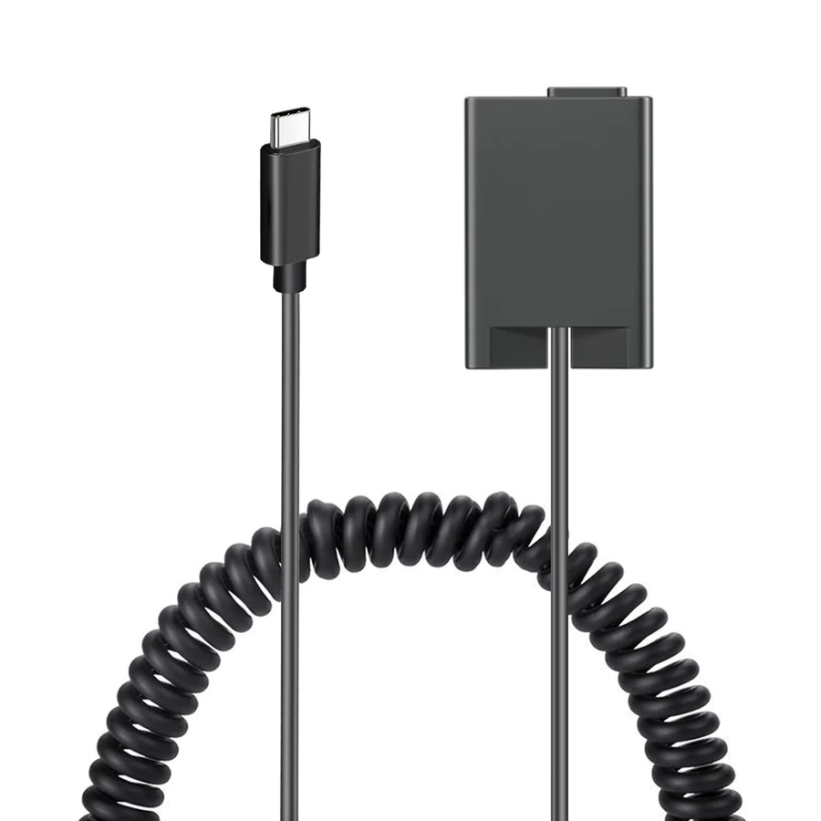 Nikon EP-5G EN-EL25 EN-EL25a Dummy-Akku mit USB-C Anschluss in Schwarz für Nikon Zfc Z50 Z30 Kameras - Bild 2