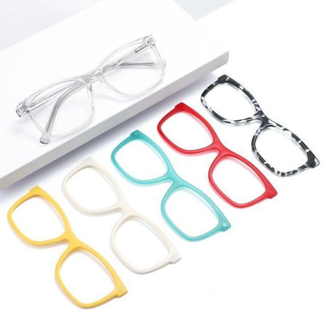 Freedom Outdoors Korrektionsbrille, quadratisch, TR90, Vollrand, weiß, Damen - Bild 1