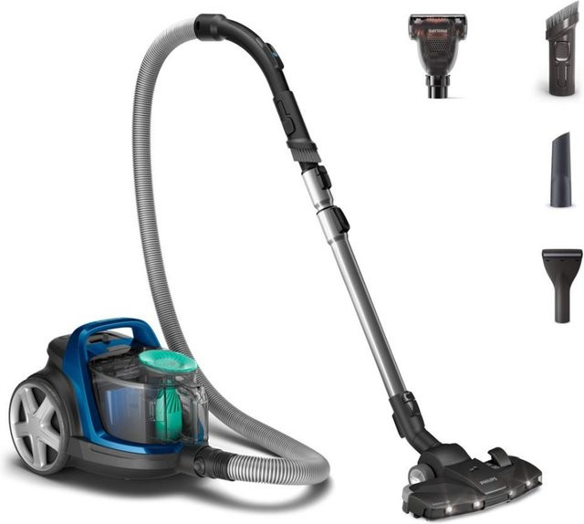Philips PowerCyclone 7 FC 9557/09 Staubsauger, blau, beutellos mit HEPA H13 Filter - Bild 1