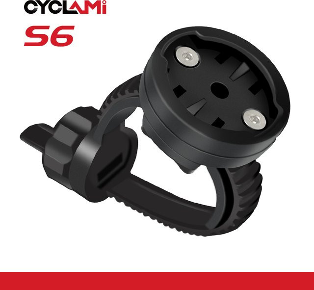 CYCLAMI Fahrrad Computer Halterung Schwarz Universal Drehbar für XOSS Garmin Radar Rücklicht und Scheinwerfer - Bild 1