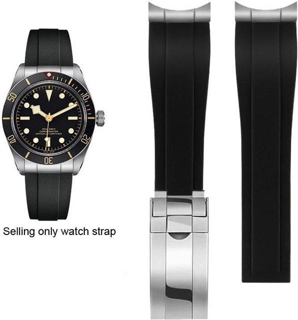 Uhrenarmband PulsePeak, Kautschuk, Schwarz, Herren - Bild 1