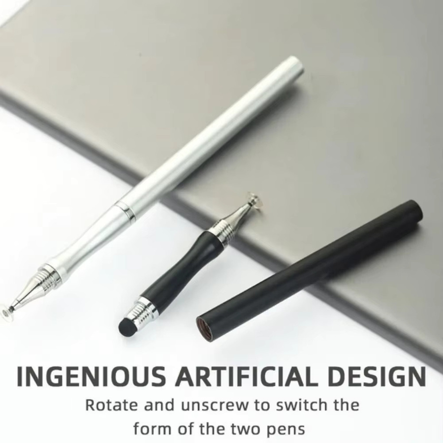 Stonego 2-in-1 Kapazitiver Touch-Stift und Zeichenwerkzeug für Mobiltelefone und Pads in Silber - Bild 4