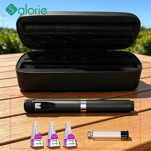 SALORIE Insulin-Pen Aufbewahrungsbox und tragbare Diabetiker-Reisetasche für Spritzen und Zubehör in Schwarz - Bild 1