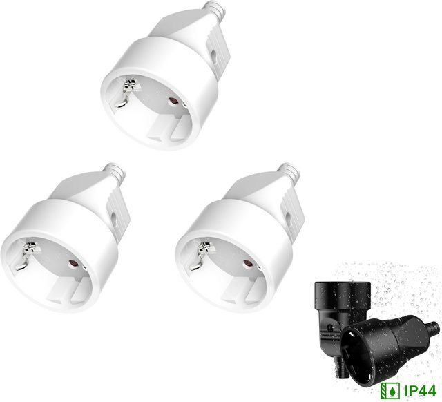 HITRENDS 3er Set EU Ersatz Weibliche AC Steckdose für Power Verlängerungskabel, Weiß, 250V 16A - Bild 1