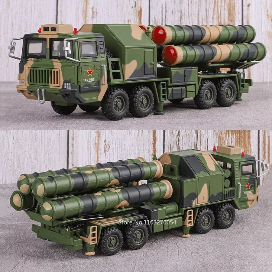 MINI AUTO HQ-9 Flugabwehrraketen T99A, Modellauto, 1:40, Metall, Gummireifen - Bild 5