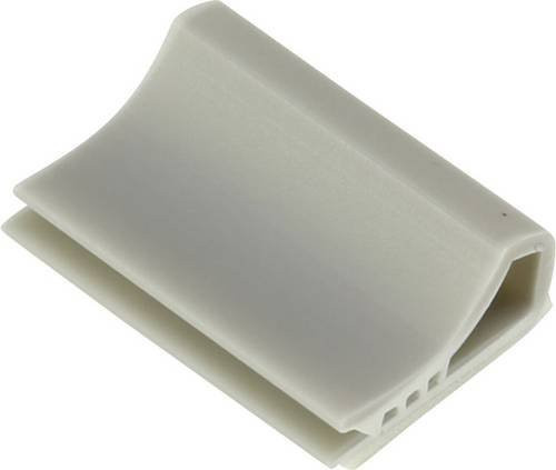 TRU COMPONENTS Befestigungssockel TC-6645724 für Flachbandkabel in Hellgrau, 100 Stück - Bild 1