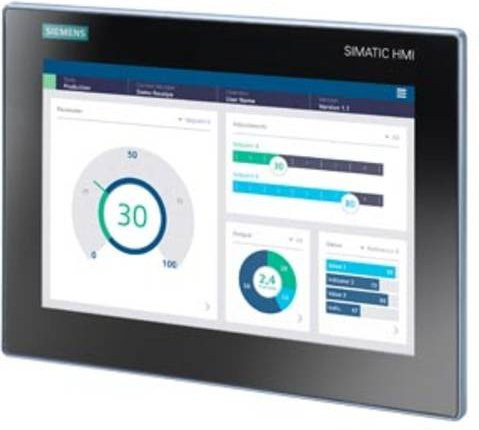 Siemens SPS-Touchpanel 6AV2123-3MB32-0AW0 in Schwarz mit Ethernet/LAN - Bild 1