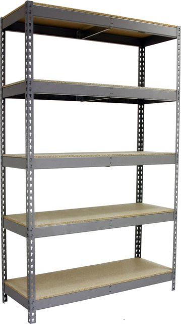 PROREGAL Schwerlastregal Wood Beast Five in Grau mit 5 Ebenen, H x B x T: 250 x 150 x 75 cm - Bild 1