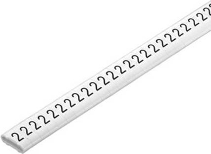 Weidmüller CLI M 2-4 WS/SW 9 CD Kennzeichnungsring in Weiß mit Aufdruck 9 und Außendurchmesser-Bereich von 10 bis 317 mm - Bild 1
