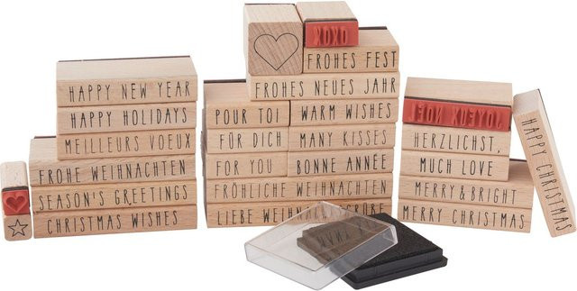 Rico Design Paper Poetry XL Stempelset Merry Christmas Handwriting Christmas Wishes - Bild 1