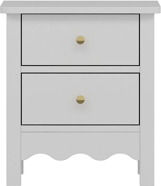 Nachttisch Ilizana Vente-unique Weiß B: 45 cm, T: 40 cm, H: 50 cm - Bild 1