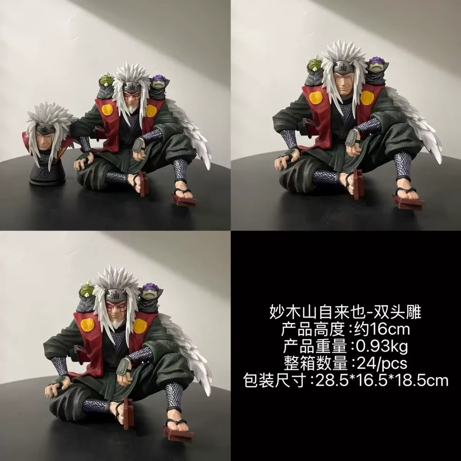 Bandai Anime Jiraiya Doppelköpfige Statue Actionfigur in Multicolor, Höhe: 13,5 cm - Bild 5