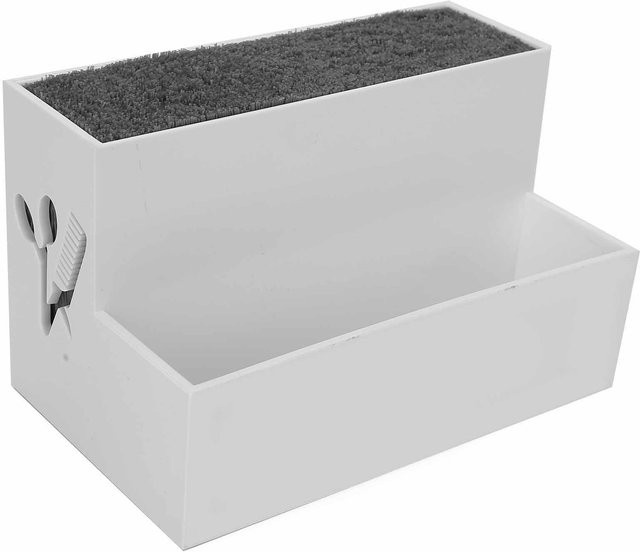 Koogeelife Organizer Aufbewahrungsbox für Friseurwerkzeuge und Scheren, Weiß - Bild 1