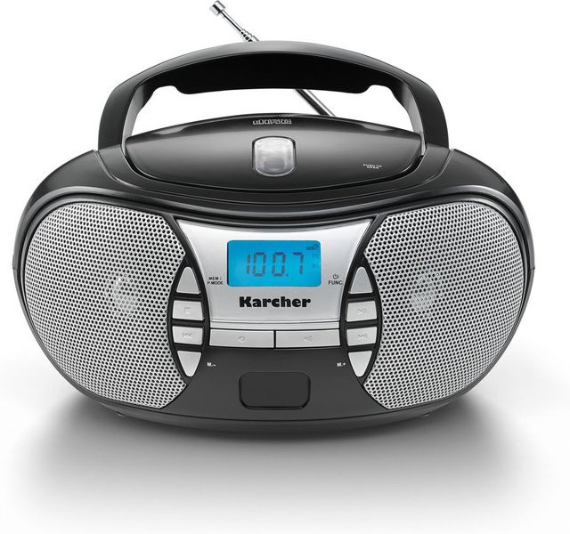 Kärcher RR 5025-B Boombox mit CD-Player und FM-Radio in Schwarz und Silber - Bild 2