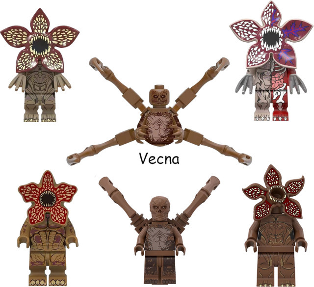 Bandai Stranger Things Dustin Mike Lucas Demogorgon, Modellbausteine, 4-teiliges Set - Bild 1