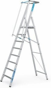 ZARGES Aluminium Stufenleiter Z600 ZAP mit 8 Stufen in Silber - Bild 1