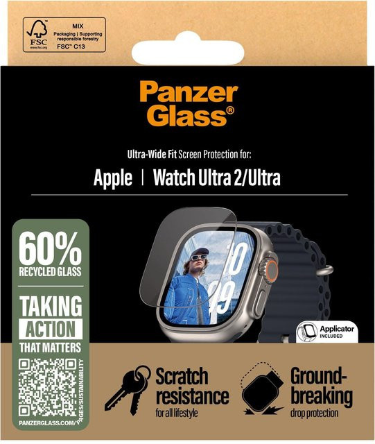 PanzerGlass Screen Protector Apple Watch Ultra 2, transparent - Bild 1