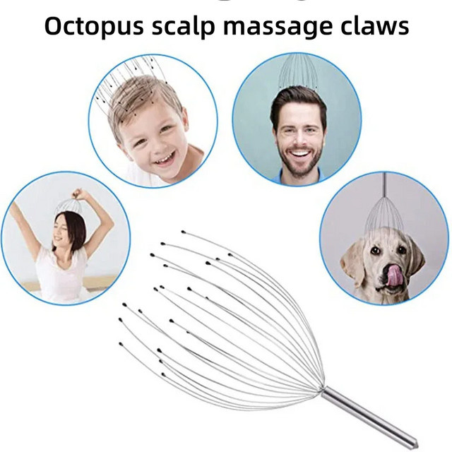 Jitesy Kopfmassagegerät aus Edelstahl, Unisex - Bild 1