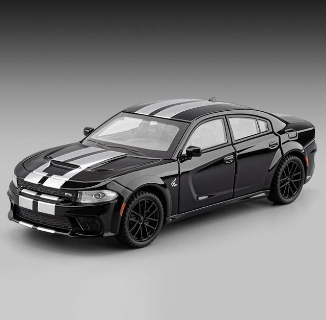 Dodge Charger SRT Super Sportwagen, Modellauto, 1:32, schwarz, ab 14 Jahren - Bild 1