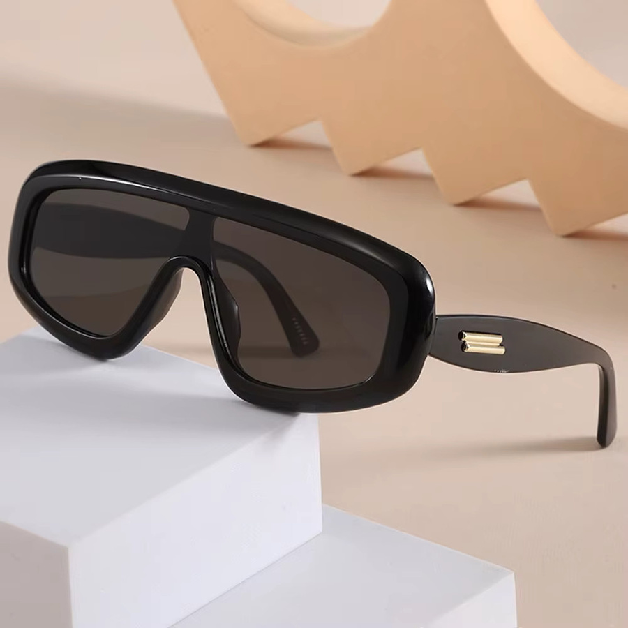 Salutami Sonnenbrille, Vollrand, Kunststoff, Schwarz, Damen - Bild 2