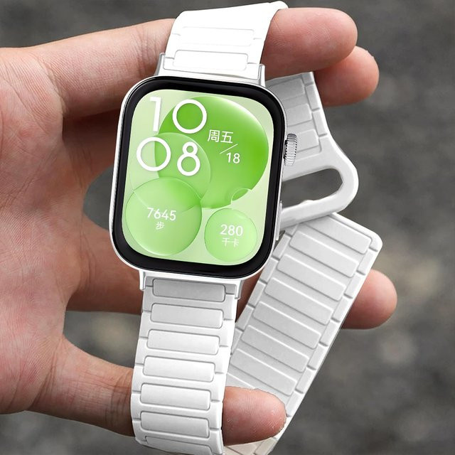 Geekthink Uhrenarmband Silikon, Weiß, Unisex, für Huawei Fit3 - Bild 1