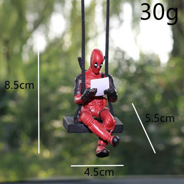 Marvel Deadpool Auto Rückspiegel Anhänger, Mini Modell Spielzeug, Actionfigur - Bild 1