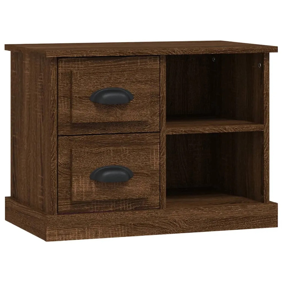 vidaXL Nachttisch in Braun mit Eichen-Optik für dein Schlafzimmer, B/T/H: 60 x 35,5 x 45 cm - Bild 2