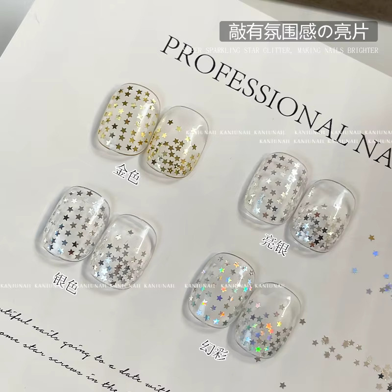 Kaniu Nagelglitter Pentagramm Metallic Mix, Unisex - Bild 2