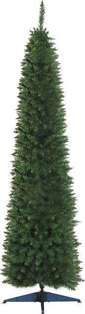 HOMCOM Weihnachtsbaum als Kunsttanne in Grün mit Ständer, Höhe: 210 cm, Durchmesser: 60 cm - Bild 1