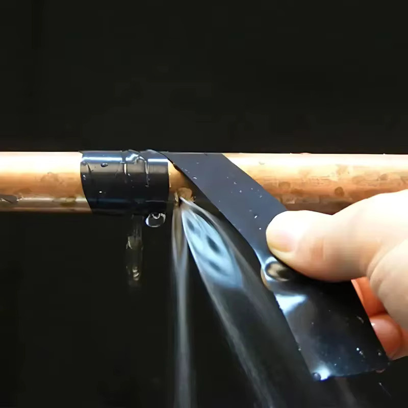 Selbstverschweißendes Silikon-Reparaturband in Schwarz für Wasserleitungen und Sanitär-Abdichtungen, Länge: 3,0 m - Bild 5