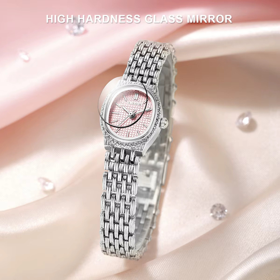 LIGE Armbanduhr Quarz, Edelstahl, Silber, Kautschuk, Damen - Bild 2