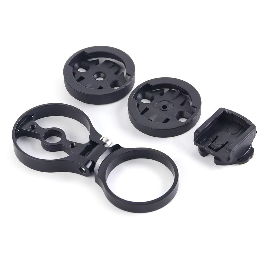 ECIOSL Verstellbarer Fahrradcomputerhalter aus Aluminiumlegierung für Rennrad-Headset-Abdeckungen, Schwarz - Bild 2