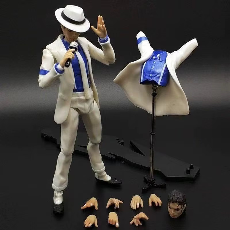 Bandai Michael Jackson Actionfigur, Smooth Criminal Moonwalk, 14cm - Bild 3