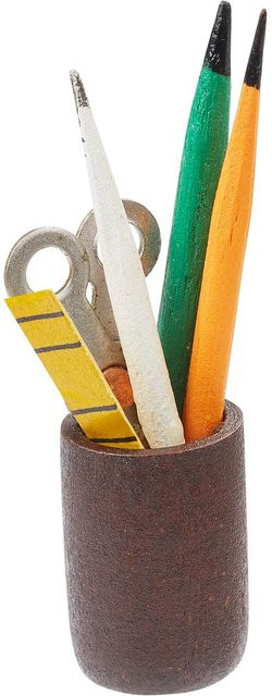 HobbyFun Miniatur Stiftebox Holz Bunt / Mehrfarbig - Bild 1