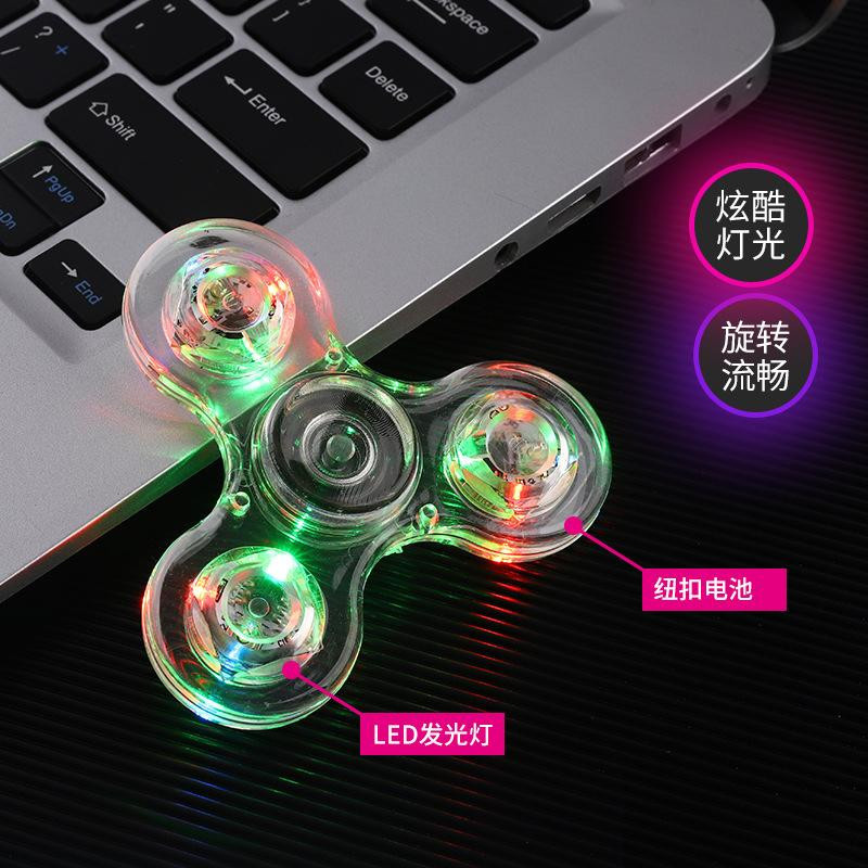 Yiran bag Leuchtende LED-Licht-Fidget-Spinner Hand-Top-Spinner - Bild 3