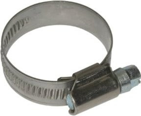 Riegler Schneckengewinde-Schlauchschelle blow line in Silber aus Edelstahl, Durchmesser: 20-32 mm, Breite: 12 mm - Bild 1