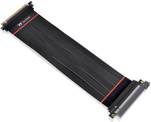 Thermaltake PCIe Riser Kabel PCIe 4.0 x16, Schwarz, Länge: 30 cm - Bild 1