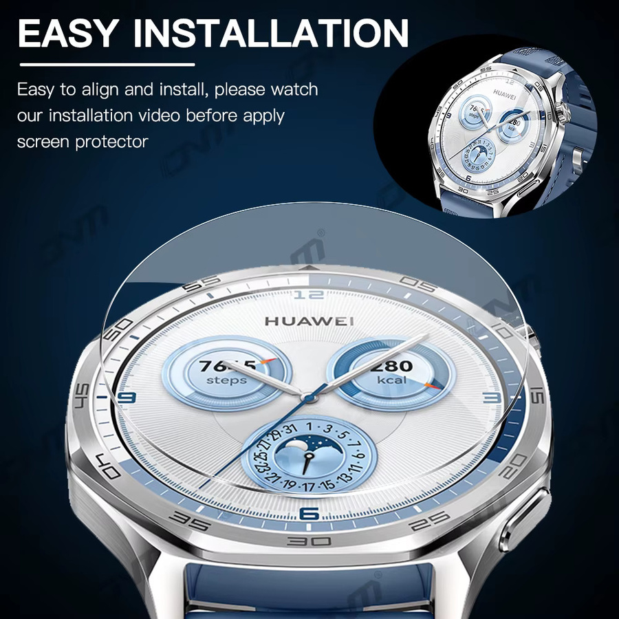 ONM Displayschutzfolie für Huawei Watch GT 5 / GT5 Pro, Glas - Bild 2