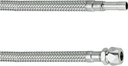 Cornat Verbindungsschlauch aus Edelstahl in Silber, 3/8 Zoll, Länge: 30 cm - Bild 1