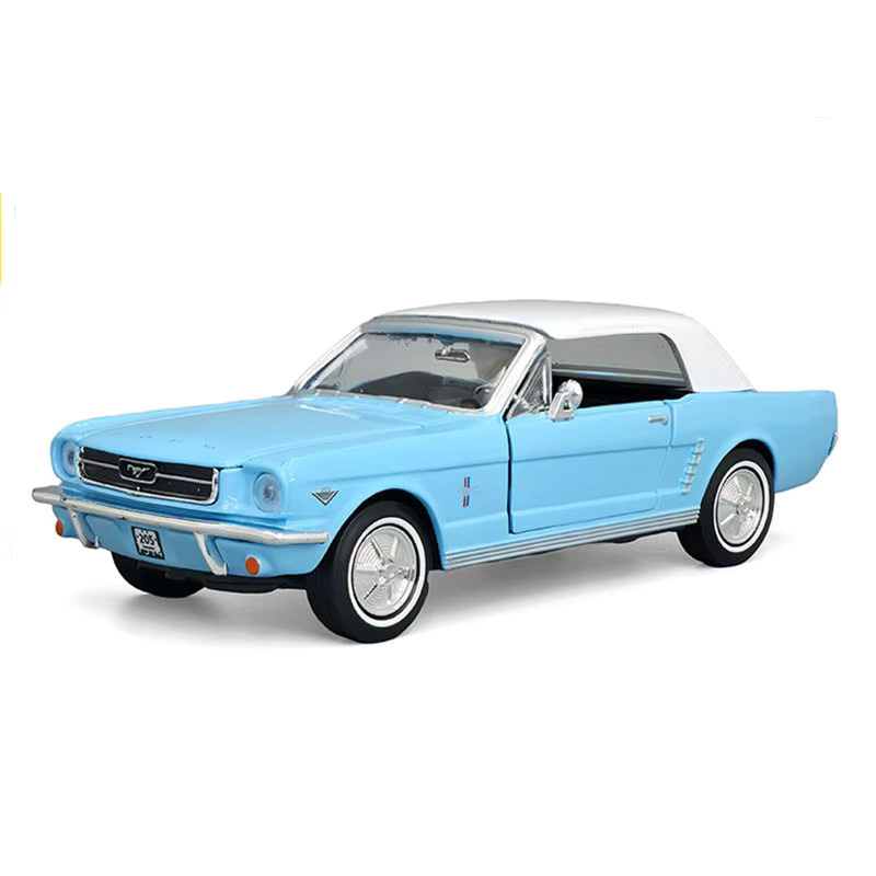 WELLY Ford 1964 1/2 Mustang, Modell, 1:24, Metall, Blau - Bild 5