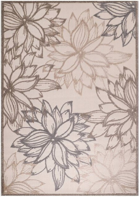Sanat Outdoorteppich FLORAL in Creme/Beige, modern und pflegeleicht, Breite: 200 cm, Länge: 290 cm - Bild 1
