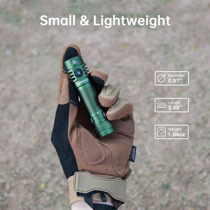 Sofirn SC18 EDC Taschenlampe Schwarz mit 1800lm, SST40 LED, USB-C wiederaufladbar und TIR Optik-Linse - Bild 5