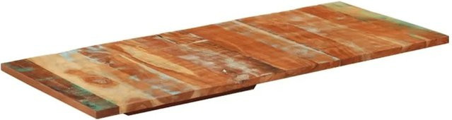 vidaXL Tischplatte Rechteckig aus Massivholz in Mango und Teak, Farbe: Braun, B/T: 140 x 60 cm - Bild 1