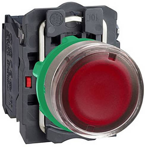 Schneider Electric XB5AW34G5C0 Leuchtdrucktaster, Kunststoff, rot, grau, 22mm, 120V, 1S+1Ö - Bild 1